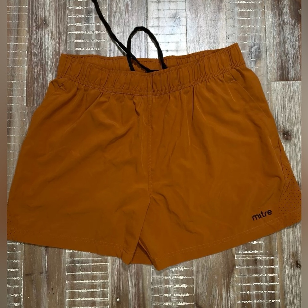 MITRE Mens athletic shorts size XL Rust Orange